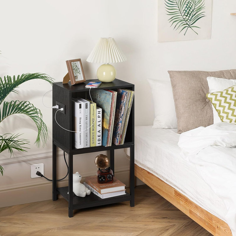 31.5 " H Media Shelves, Black