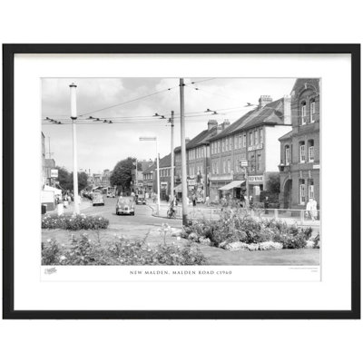 New Malden, Malden Road C1960 by Francis Frith - Single Picture Frame Print