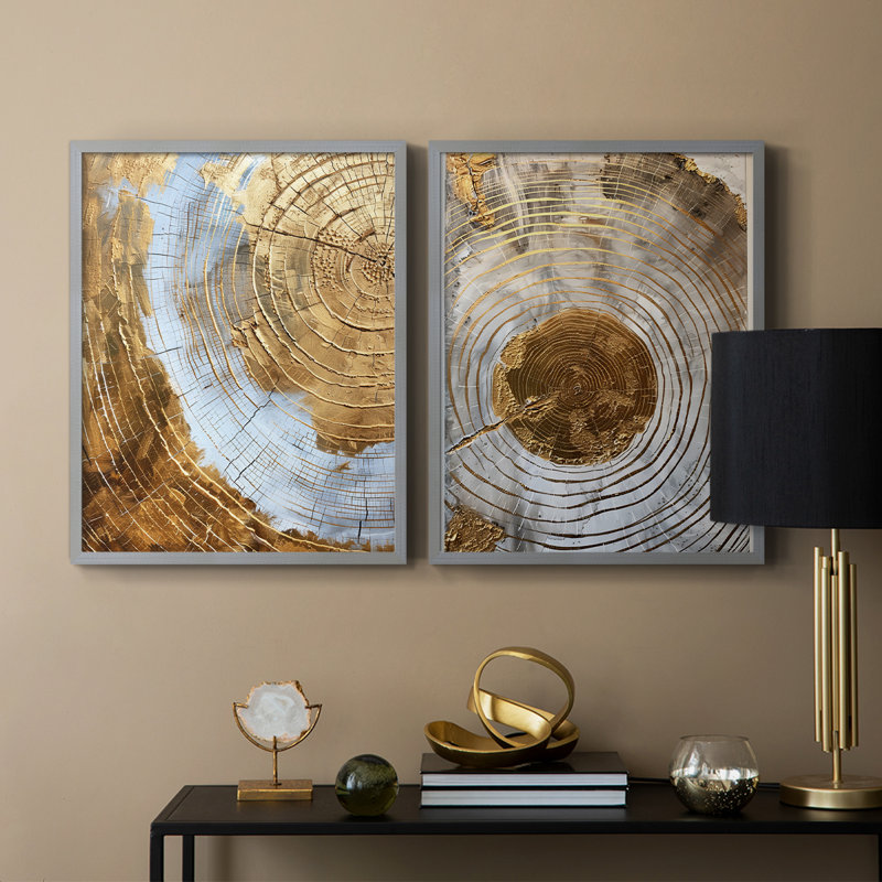 ABSTRACT Series Cxxvii - reproduction encadrée de qualité supérieure - prête à être accrochée - aucun clou requis - aucun clou requis