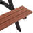 Rectangular 6 Person 75" Long Picnic Table Set with Umbrella Hole