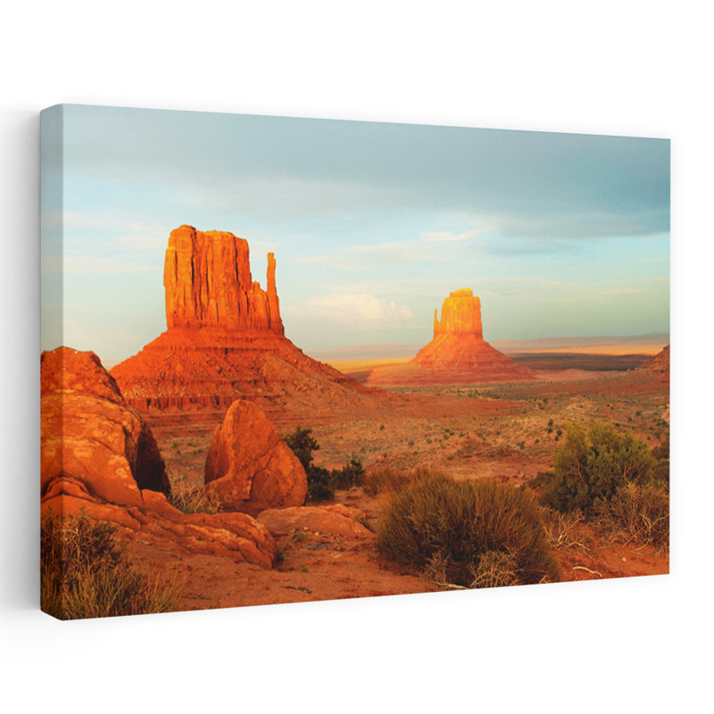 Buttes Rock Formations At Utah-Arizona Border Usa, H 16 po x l 24 po