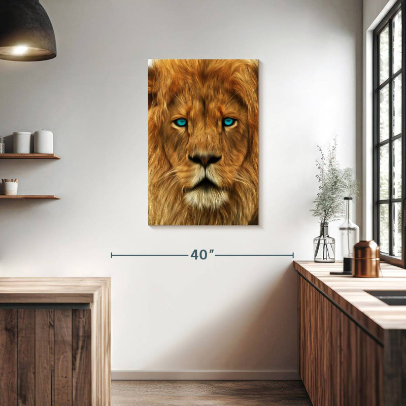 Regard de lion Brampt, H 36 po x l 24 po
