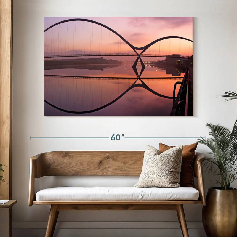Lilie Infinity Bridge Reflection, 34" H x 51" W