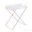 Table-plateau en acrylique et cuivre transparent Cercie