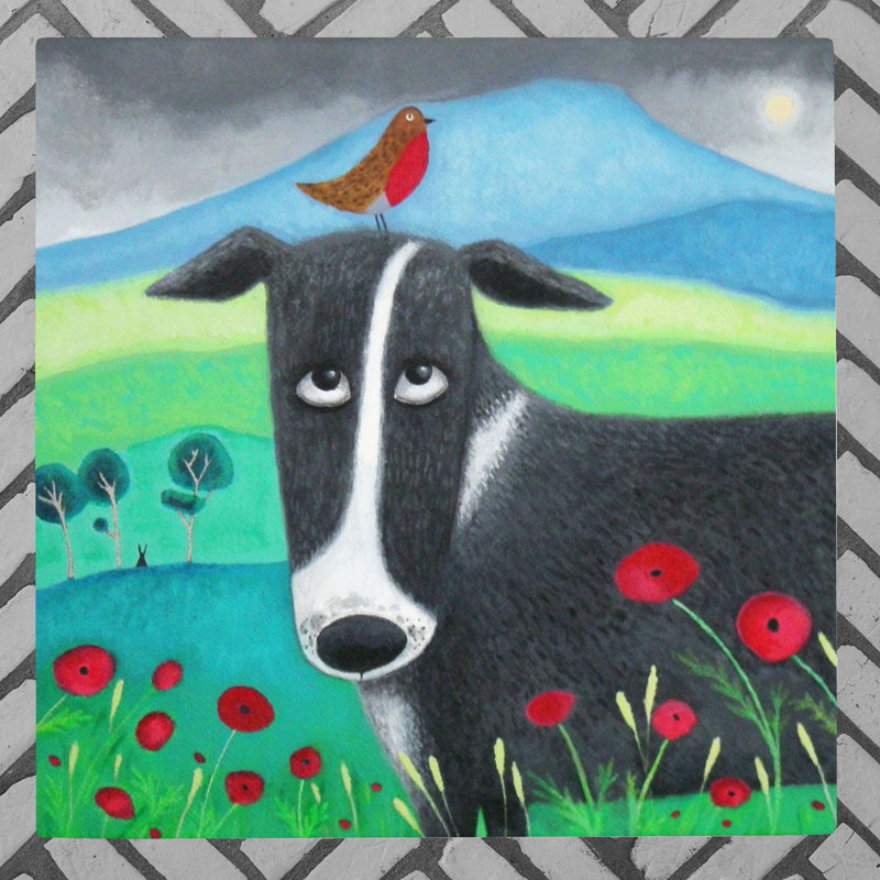AILSA BLACK Traditional Wall Decor on Ceramic