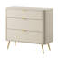 Oval Sideboard With Six Drawers Beige-2059919738