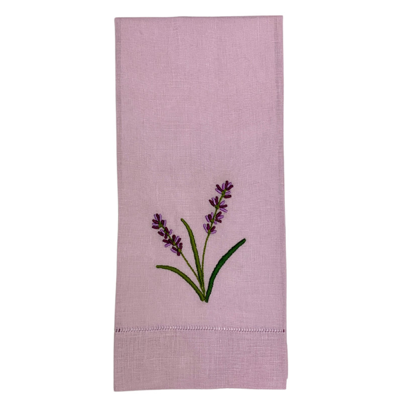 Torchon lavande Maison, White
