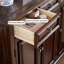 Banc de rangement en bois massif pour chaussures noir