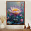 Mauve, gris, lotus, étang, Bloom II - lotus, art mural-1554101972-1554101997