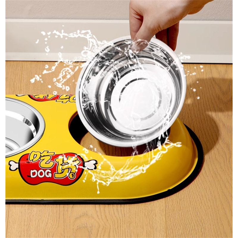 Mangeoire double pour animaux, Petit (1,57 po)