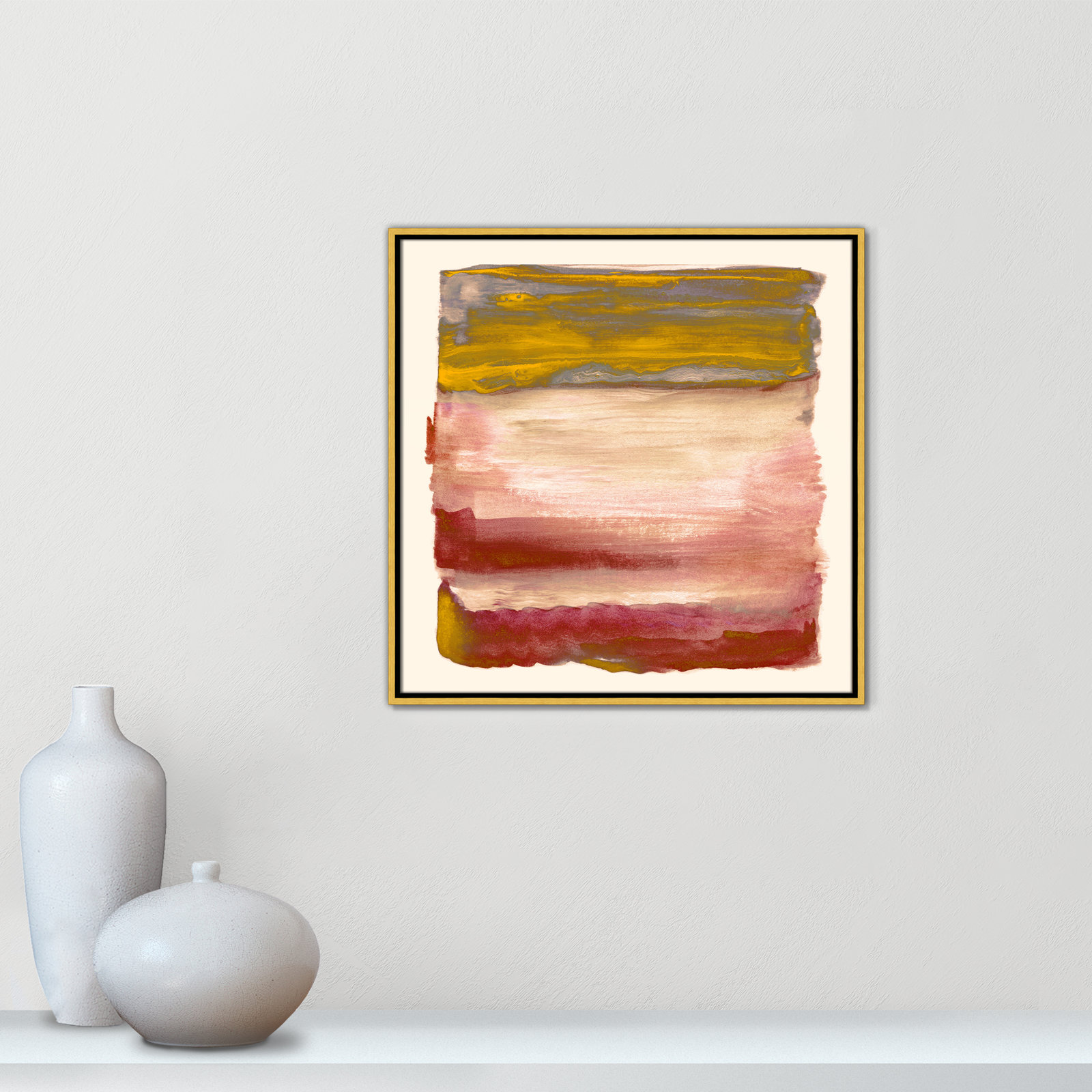 Yellow Sky I Print by Nan, Gold, 25.5" H x 25.5" W