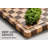 Cutting Boards for Kitchen, Checkered Wooden Cutting Board (Wood)