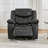 Riverdale 37" Wide Modern Breathable PU Leather Manual Recliner Rocking and Swivel Living Room Chair-99174427