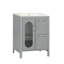 Meuble-lavabo 24 po avec lavabo, meuble-lavabo avec deux tiroirs et porte, tablette réglable-121709128