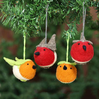 Ornement d’oiseau de noël