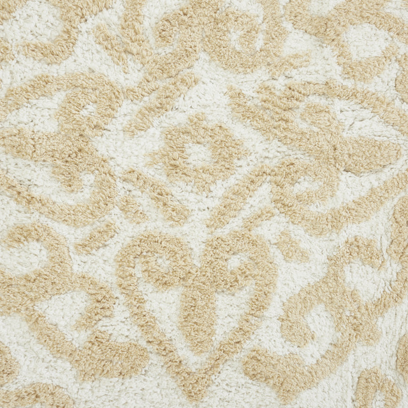 Tapis pour salle de bain Elar, Lin, Floral 1