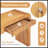 Rustic Console Table With Fluted Drawer, Curved Corners, And Thick Legs For Hallway And Living Room (Brown)-2051495909