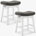 PU Gray Seat/White Frame