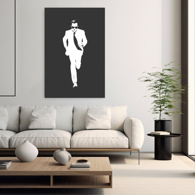 «Agent On The Run», art mural moderne énergique