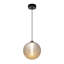 Celeste - Luminaire suspendu à DEL intégré 12 po - Abat-jour en verre Diamond - Finition bronze industriel-1957919942