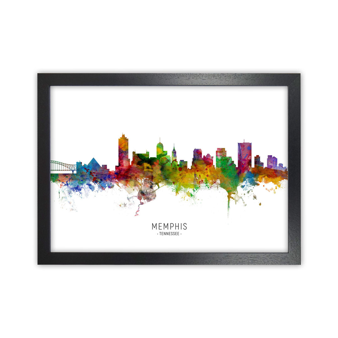 Memphis Tennessee Skyline by Michael Tompsett - Print