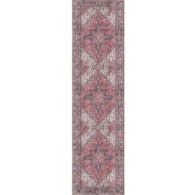 Tapis décoratif brun Ottilie