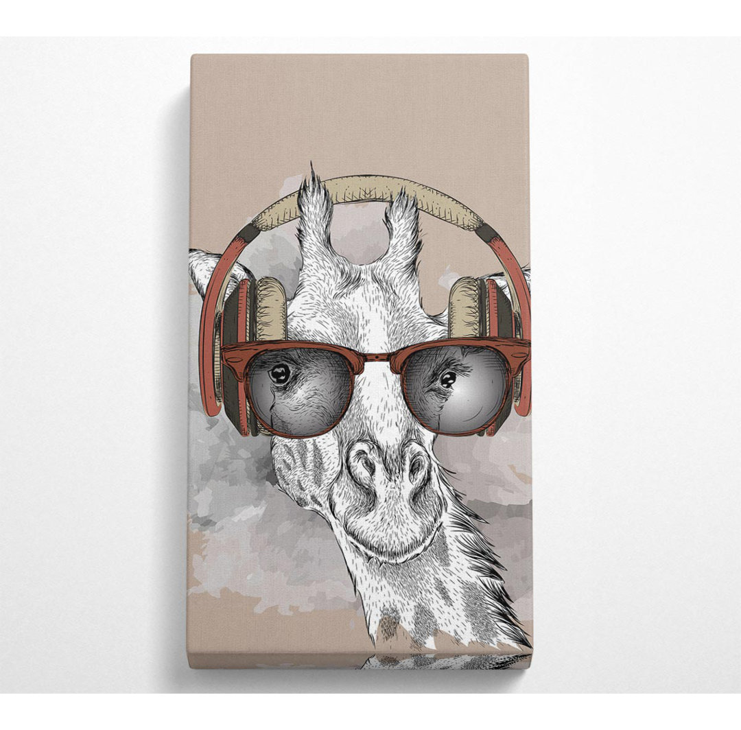 Funky Giraffe - Kunstdrucke auf Leinwand - Wrapped Canvas