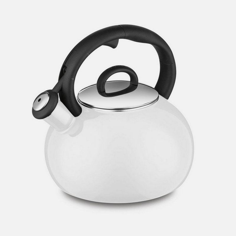 Bouilloire à thé en acier émaillé de porcelaine de cuisinart-blanc, Blanc