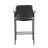 Counter Stool Chair With Black Vinyl Seat & Back, Square Metal Base