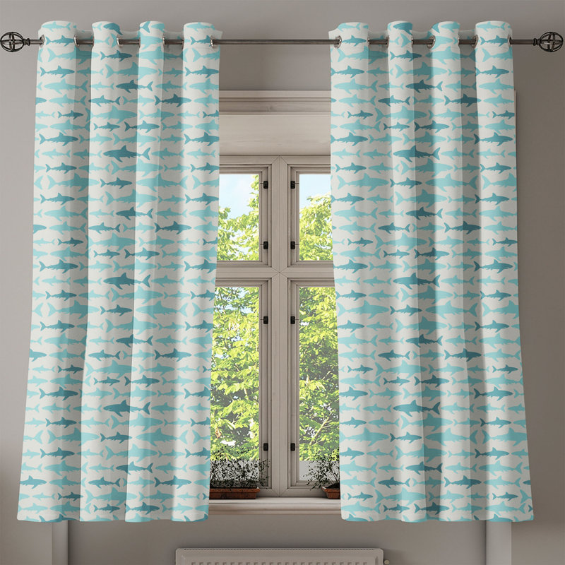 Sateen Blackout Curtain Pair, 50" W x 120" L