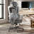 Ergonomic Gaming Chair with Thick Soft Cushion, Adjustable Lumbar & 3D Armrests – Gray-265668219