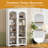 Free Standing 5 Tier Bookshelves Set of 2 with Adjustable Shelves, Modern Kitchen Pantry Cabinet-2136968229