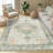 Area Rug Washable Bohemian Vintage Style Rug Low Pile Distressed Floor Carpet for Living Room Bedroom Kitchen Dining-1391935916