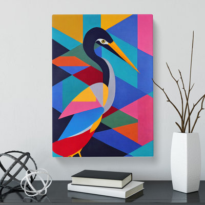 Almendarez Heron Patchwork - Wrapped Canvas