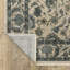 Tapis oriental en polyester tissé à la machine Andreana en beige / bleu / gris-757547372