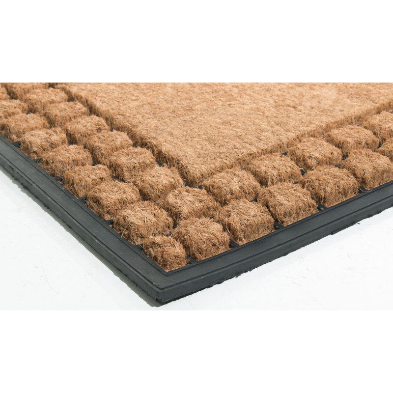 Needville Non-Slip Geometric Outdoor Doormat, Rectangle 1'6" x 2'6"