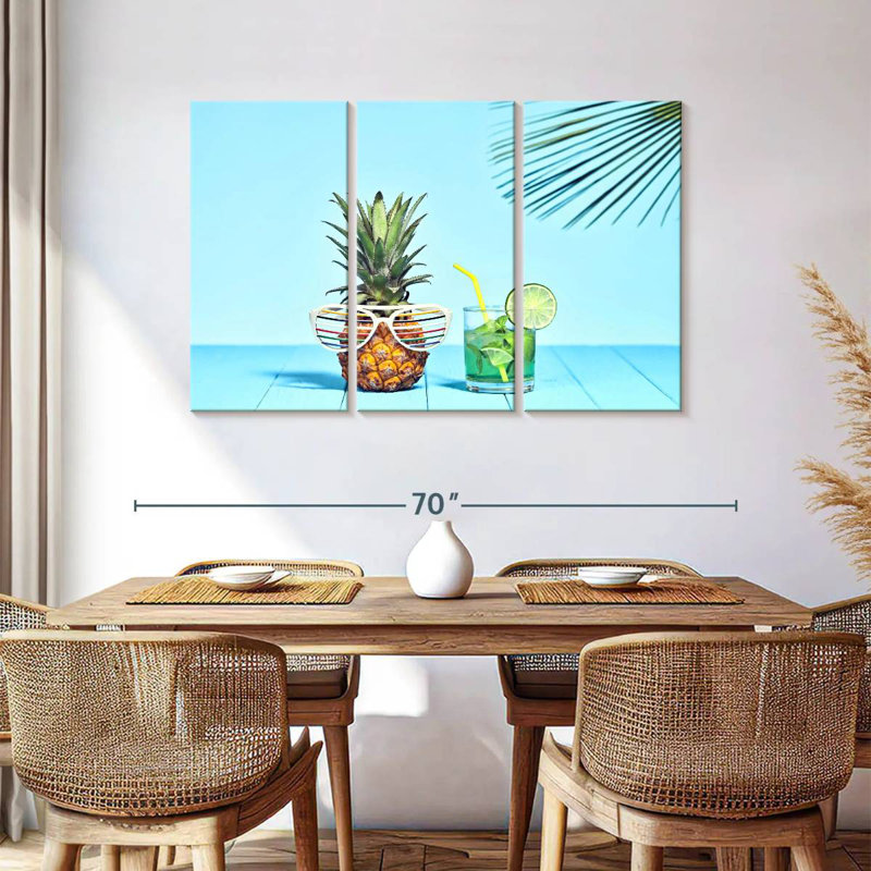 Yarlin Cool Summer Pineapple, 36" H x 57" W