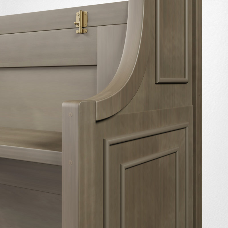 Lit escamotable simple, bureau intégré et tablettes de rangement, conception peu encombrante, maison de campagne moderne, pièce multifonctionnelle