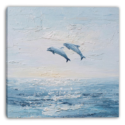 «Dancing Waves», art mural sur toile