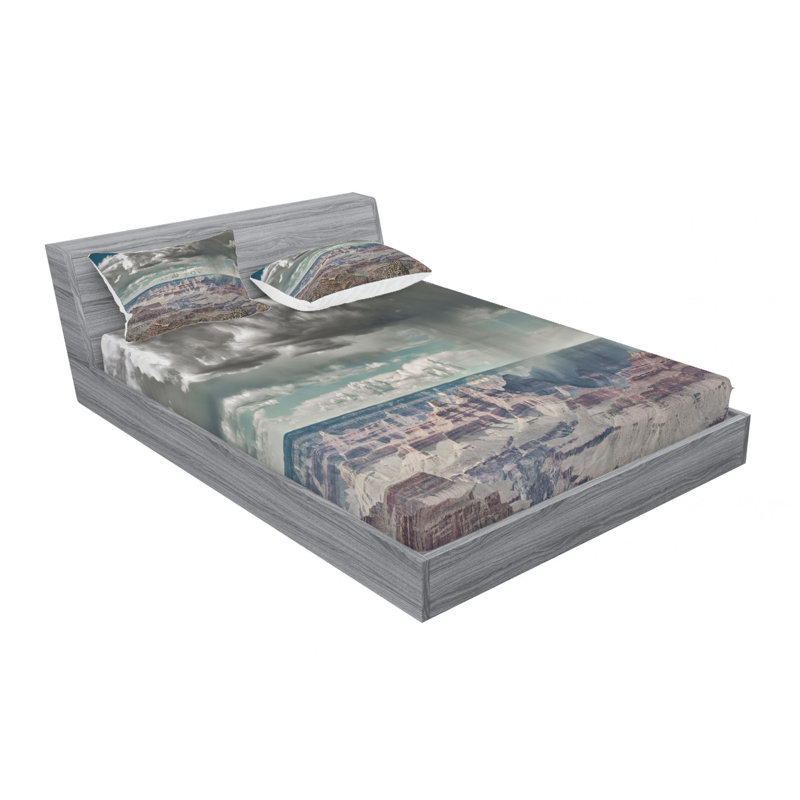 Microfiber Sheet Set, Queen Sheet Set with Fitted Sheet