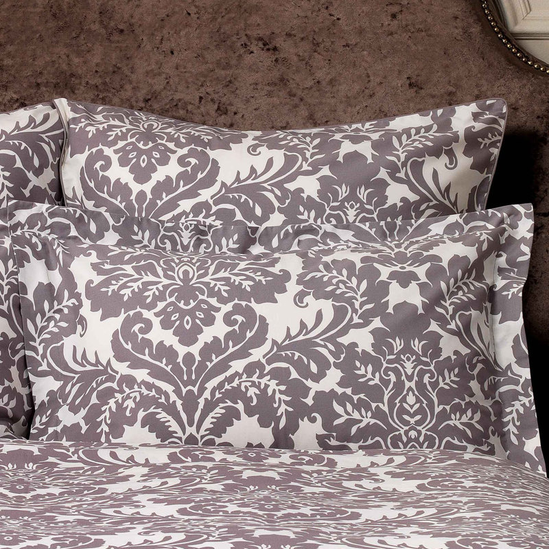 Taie d'oreiller en coton égyptien Damask, Européen