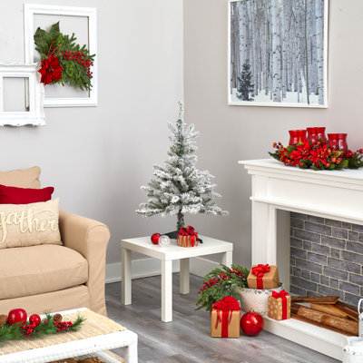 Lighted Artificial Spruce Christmas Tree