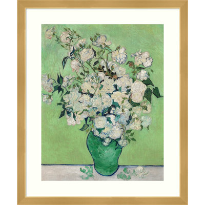 Roses, 1890 (Green Vase) Painting