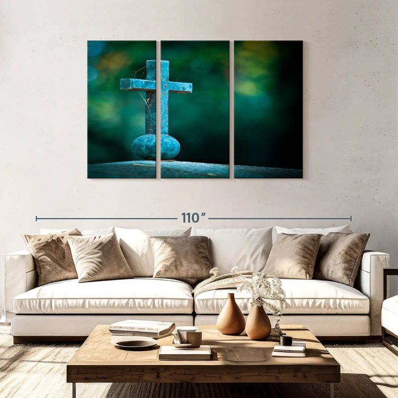 Adella Old Cross, 48" H x 74" W