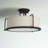Ilarion Fabric Semi Flush Mount