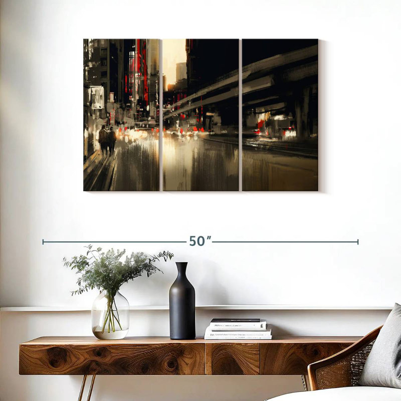  «City Abstract, H 24 po x l 38 po