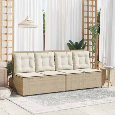 Poly Rattan Outdoor Bench