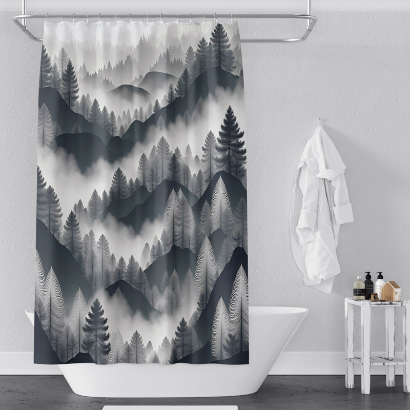 Hibben Shower Curtain, 72" H x 70" W