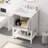 Modern Bathroom Vanity with Open Style Shelf