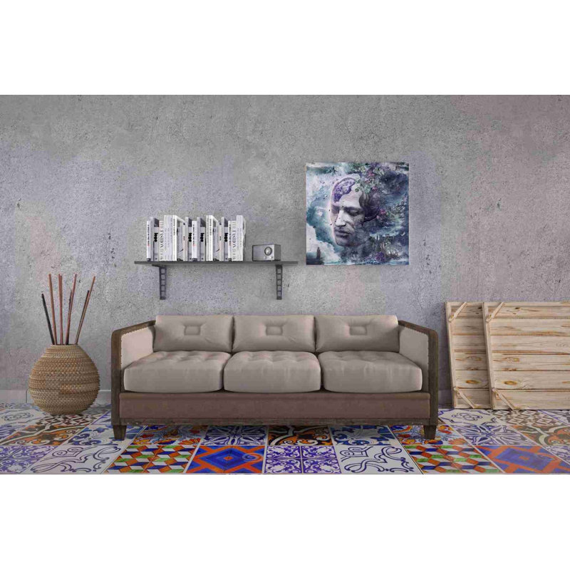 «All We Have is Now» par Cameron Gray, art mural sur toile, H 37 po x l 37 po x P 1,5 po